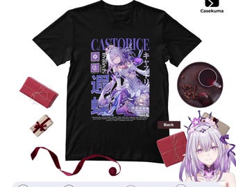 Fan Art Anime T-Shirt Casekuma | Honkai Erudition Scholar Tee | Star Rail Blasphemous Sage Merch HSR Otaku Gift - Inspired by Anaxa