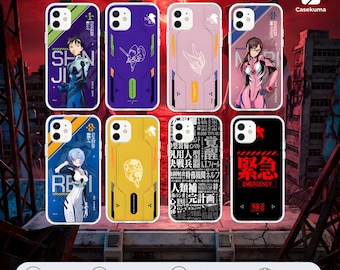 Carcasa de piloto de anime mecha / Unidad EVA roja 02 / Funda para teléfono con merchandising de Tsundere Waifu - Inspirada en Asuka Eva