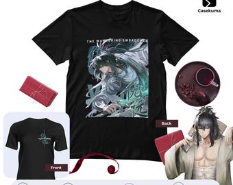 Fan Art Anime T-Shirt Casekuma | Wuthering Waves Havoc Resonator Tee | Scissor Blade Merch Student Uniform Wuwa Gift - Inspired by Chisa