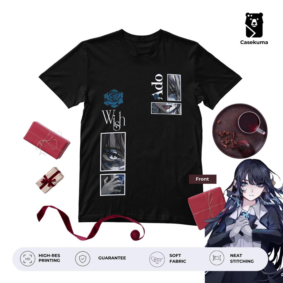 Ado Concert Merch Ado Anime Music T-shirt Casekuma | Wish the First World Tour Merch ...