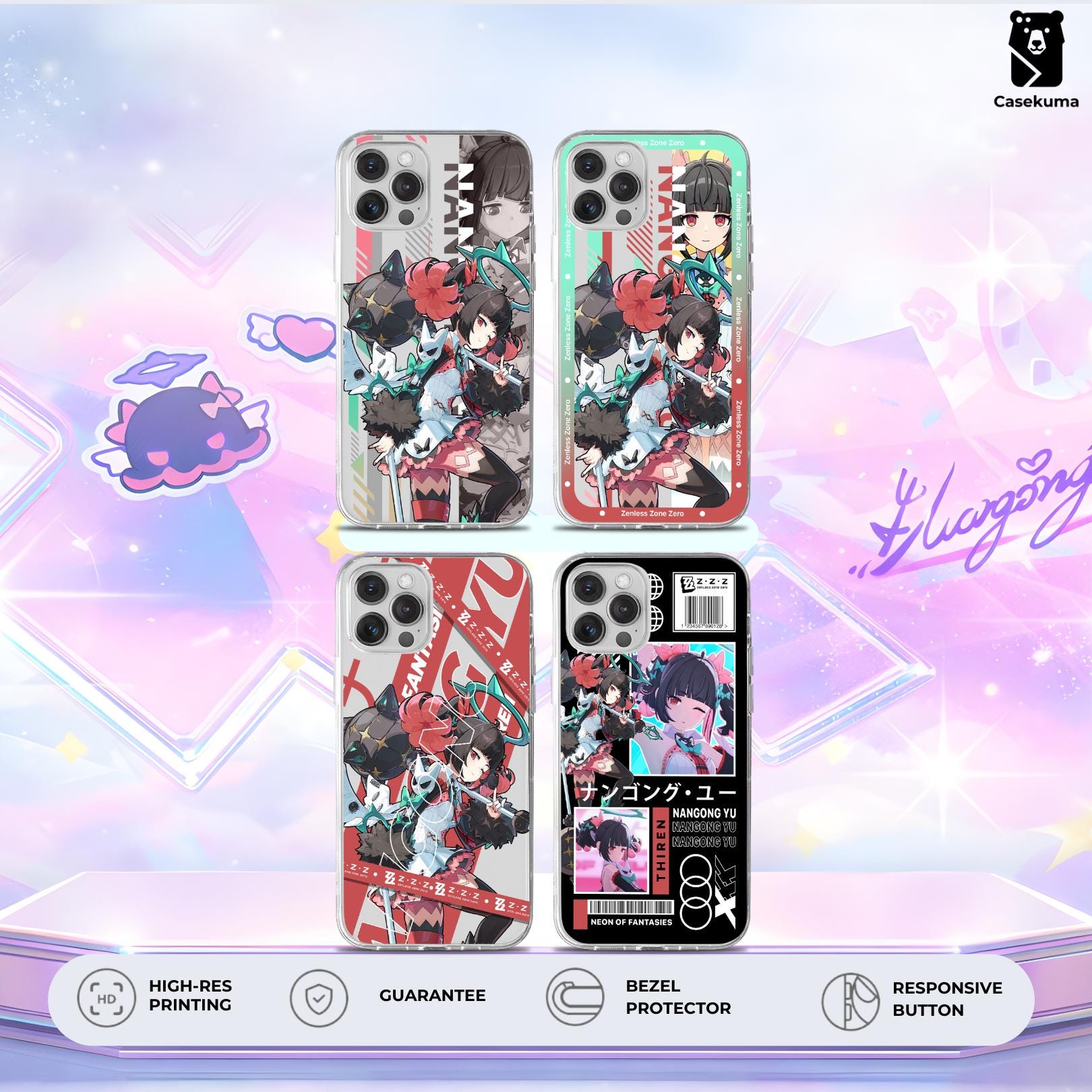 yonyonページ　スマホケース Nangong Yu Phone Case | Leader Angels of Delusion ZZZ Cover