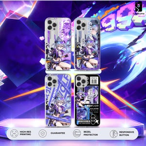 Silver Wolf LV 999 Phone Case | Honkai Star Rail Cyberpunk Cover | Glitch Aesthetic Tech Accessory | HSR Gamer Gear Stellaron Hunters Casing