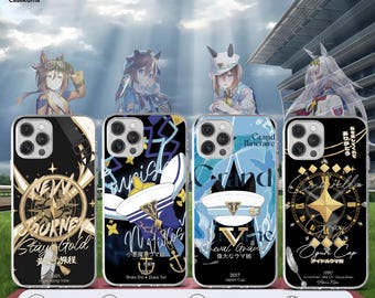 Uma Musume iPhone Samsung Cover Cheval Grand Vilvos Stay Gold Oguri Cap  Phone Case Pretty Derby Casing Cinderella Gray Flat Design