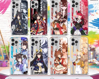 Uma Musume Collage Phone Case G1 Champions Kitasan Black, Gentildonna, Daring Tact, Manhattan Cafe Cover, Love only you, Aston Machan Cover