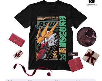 T-shirt Barbatos Lupus Rex | ASW-G-08 Mikazuki Augus-shirt | Iron Blooded Orphans-kleding | Premium mecha-streetwear | Tekkadan-merchandise