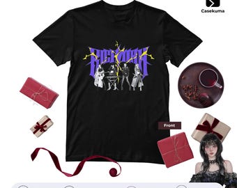 Aespa Richman Shirt Karina Giselle Winter Ningning Supernova Drama Graphic Tee Kpop Concert T-Shirt Black Rock Apparel Gift for MY Fans