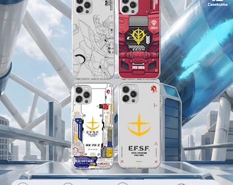 Gundam-telefoonhoesje Casekuma | Mecha-robotbehuizing | Space War-merchandise - geinspireerd door mobiel kostuum: anime GGuuuuX Machu Zeon ESDF RX78-2 Zaku II