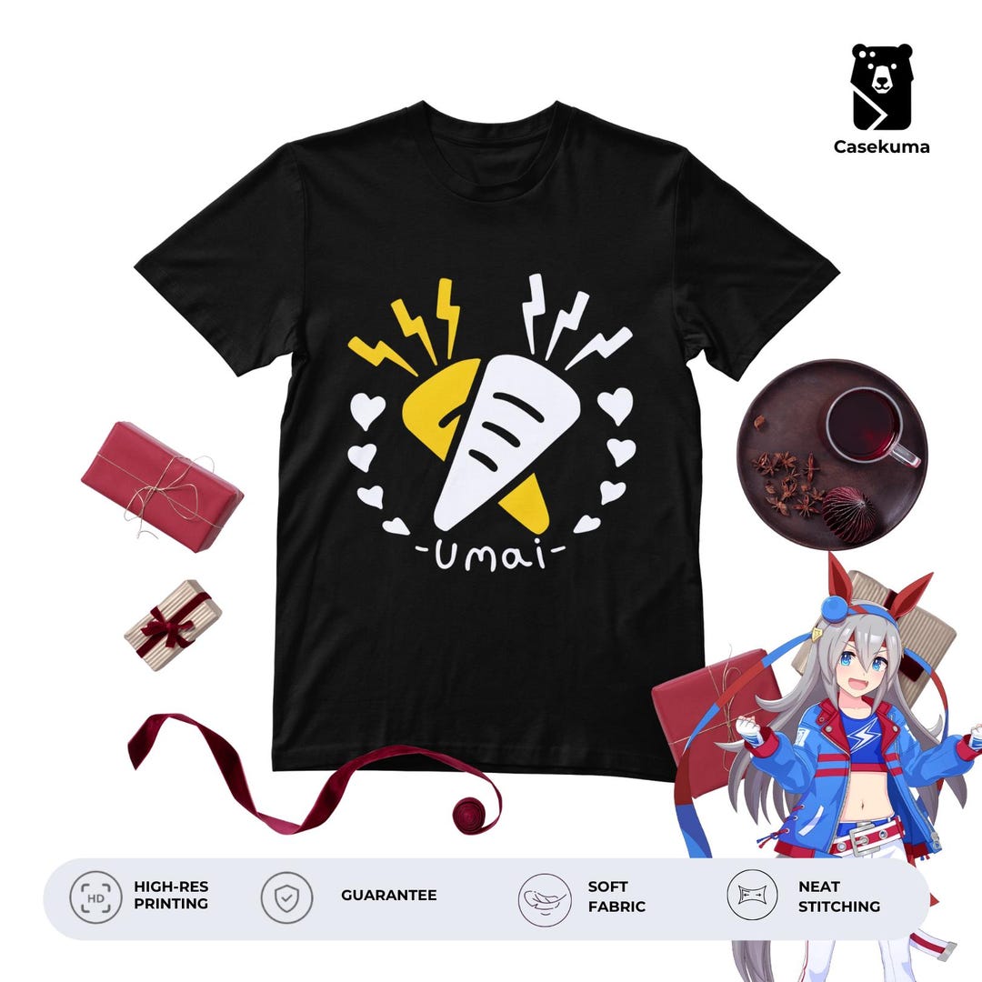 KF chan ウマウマ S/S TEE Tamamo Cross T-shirt Casekuma | Horse Girl Merch | Pretty Derby