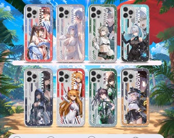Nikke Phone Case Marciana Cinderella Prika Ark Ranger Raven Asuka Eve Neon Anis Cyberpunk Anime SciFi Tactical Clear Shockproof Tough Cover