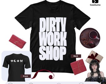 Aespa Dirty Work Shop Shirt Karina Giselle Winter Ningning Supernova Drama Graphic Tee Kpop Concert T-Shirt Black Streetwear Gift for MY