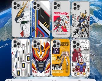 Gundam 0093 Barbatos Freedom RX 93 RX 78-2 RX3 Unicorn Super Soldier Mecha Collection telefoonhoes Casekuma | Anime behuizing cadeau mobiel pak