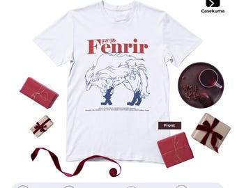 Fan Art Anime T-Shirt Casekuma | Legendary Beast Tee | Isekai Gourmet Merch Wolf God Gift - Inspired by Fel Fenrir Campfire Cooking