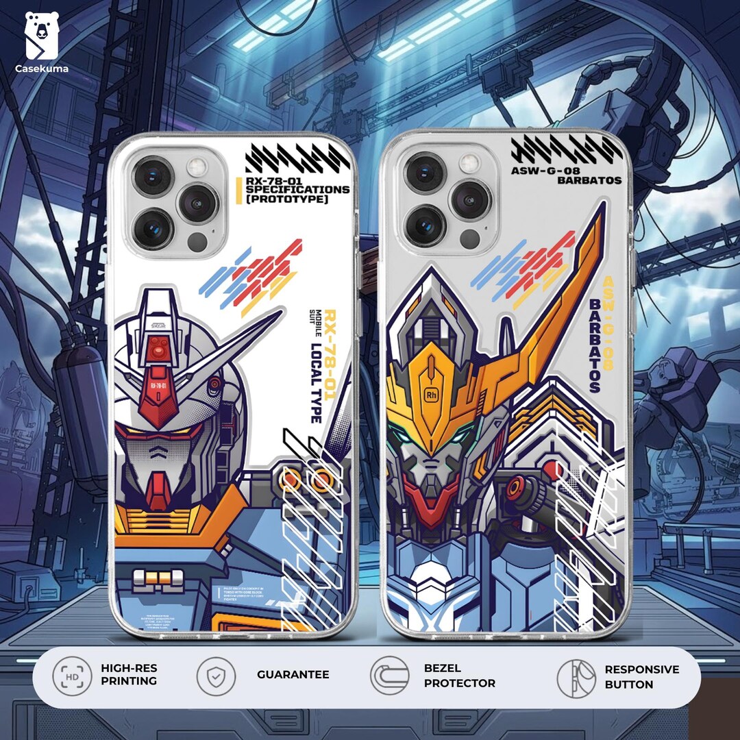 Mecha Tactical Phone Case | RX-78-01 & ASW-G-08 Barbatos Design ...
