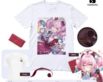 Fan Art Anime T-Shirt Casekuma | Honkai Wind Healer Tee | Star Rail Twilight Courtyard Merch Otaku HSR Apparel - Inspired by Hyacine