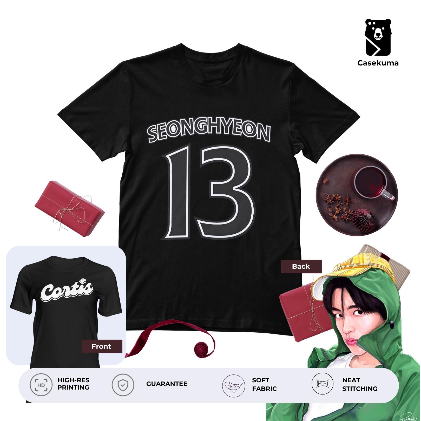 CORTIS Shirt Varsity Jersey Style - Martin James Juhoon Seonghyeon