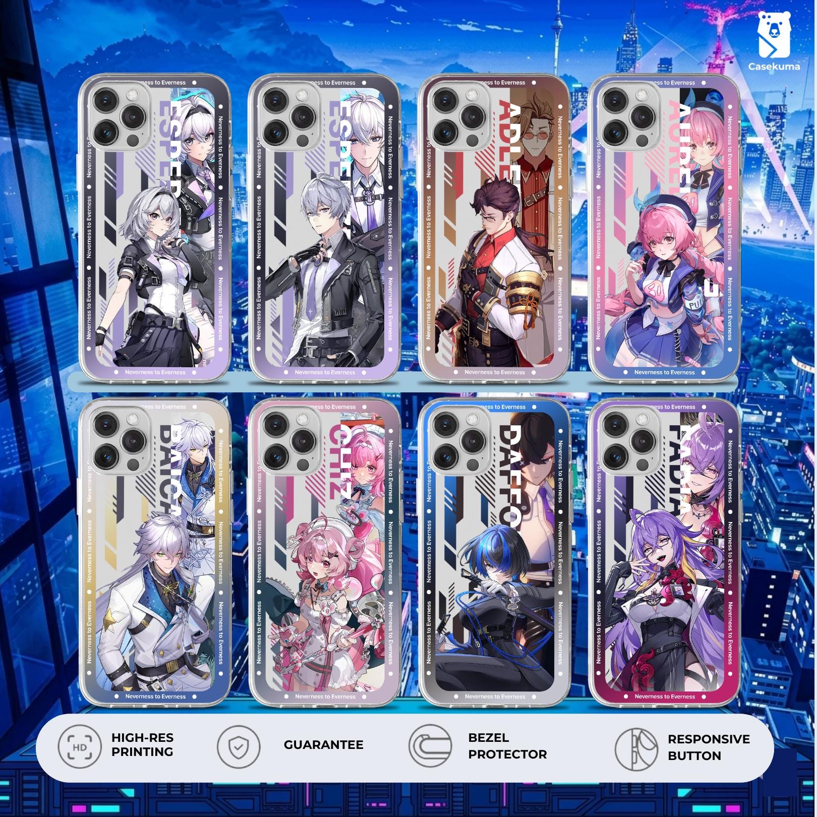 Neverness to Everness Case | NTE Esper Zero Girl Boy Adler Aurelia