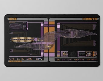 71810 Sci-fi U.S.S. Susquehannock Control Console Display Bureaumat, Trekkie Trekker 80 x 30 cm Large Mouse Mad, gamermuismat, gamingcomputer