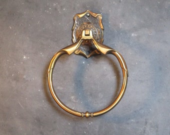 Vintage Amerock handdoekringhouder - koetshuis - muurbevestiging