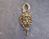 Small Brass Lions Head Door Knocker
