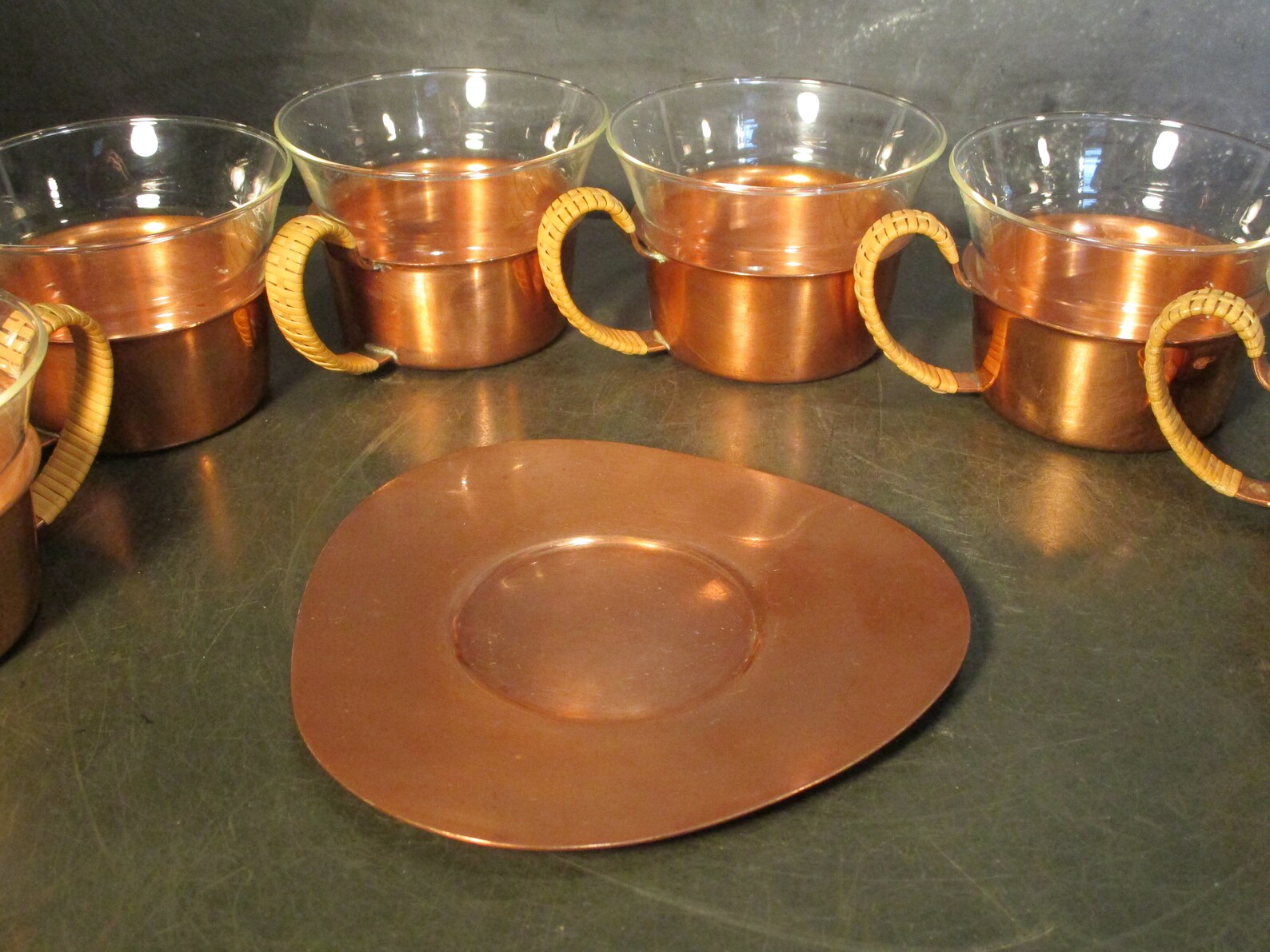 Copper Tea Set with TrayWest German Jenaer Glass Schott Mainz Etsy