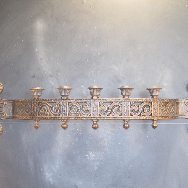 Vintage Syroco Wall Candle Holder Sconce-Five Arm Candelabra