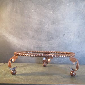 Large Vintage Metal Plant Pot Stand