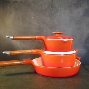 Set of Royal Sealy Porcelain Enamel Cookware-Enamelware