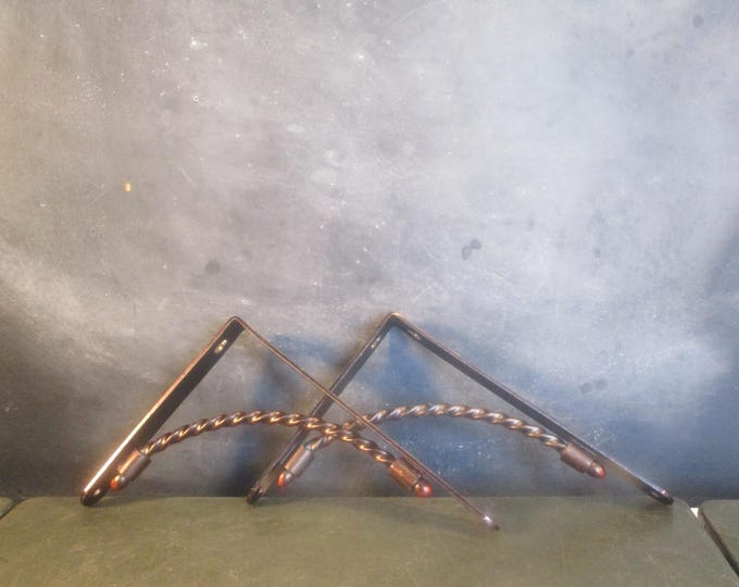 Vintage Metal Shelf Brackets-wall Brackets-antique Copper Brackets - Etsy