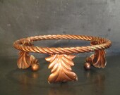 Vintage Metal Plant Pot Stand-Cast Iron Stand
