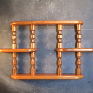 Large Vintage Wooden Curio Shelf - Knick Knack Shelf