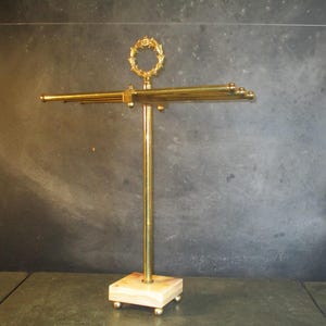 Silver and Gold Towel Rack Stand-Three Arms-Freestanding