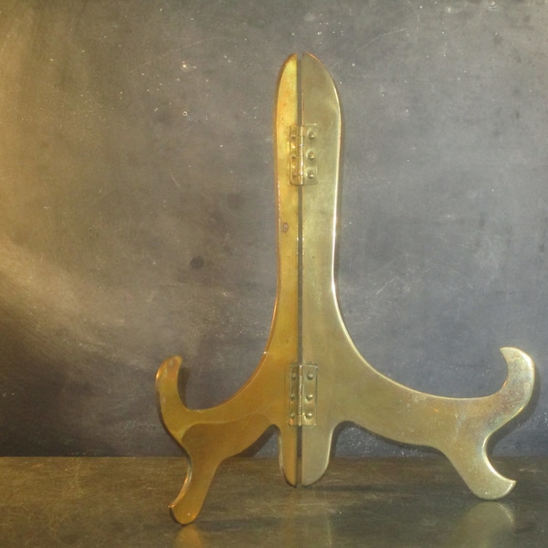 Vintage Brass Easel Display Stand