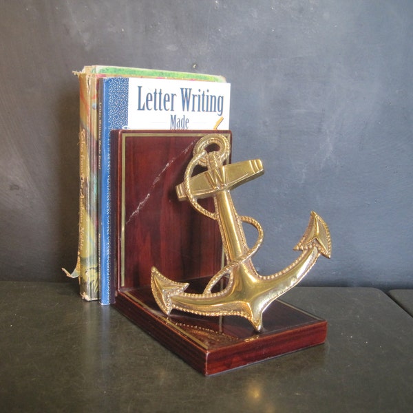 Brass Bookend Anchor Etsy