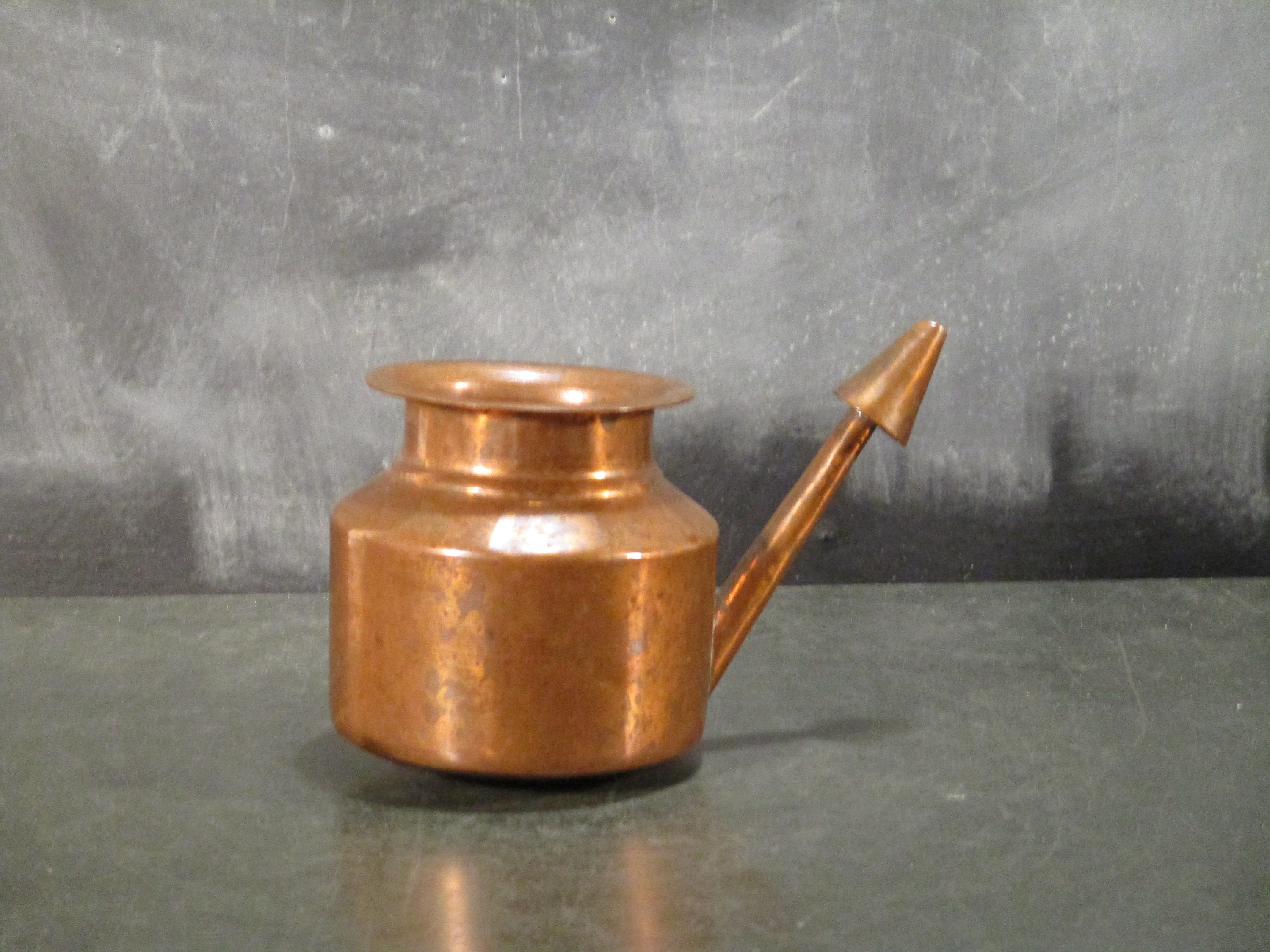 Small Vintage Copper Watering Canhammered Copper Etsy