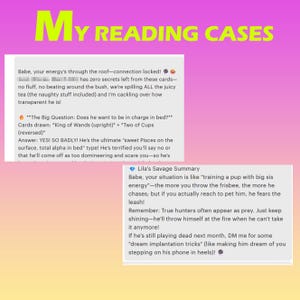 Same Hour Psychic Reading, sex & intimacy tarot reading,Honest Medium Guidance,Talk about what you actually care about!,No sugarcoating image 3