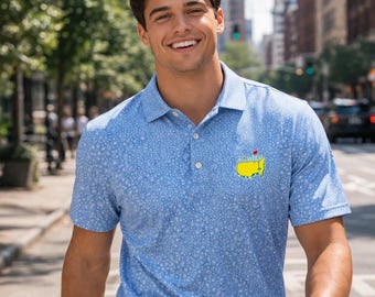 Blue Masters Polo Shirt Blue Masters Merchandise Fathers Day Gift For Golfer