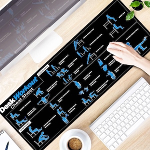 Alfombrilla de escritorio Desk Fit HFN para ejercicios de escritorio, alfombrilla de ratón grande para estudiantes, accesorios de oficina para ordenador