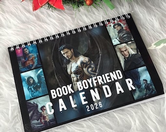 Morally Grey Book Boyfriend Ver 2 Calendar 2026 Romantasy Booktok Gift Dark Romance Dramione Haunting Adeline HFN