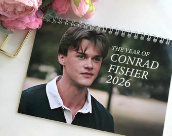 C.o.n.r.a.d F.i.s.h.e.r 2026 Wall Calendar The Summer I Turned Pretty Unique Holiday Gift Ideas for Movie Fans HFN