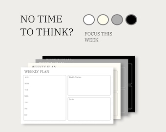 Busy Work Week Planner Printable | Task Management Weekly Organizer for Professionals