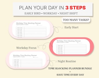 time blocking planner pdf, daily schedule worksheet, hourly schedule for moms