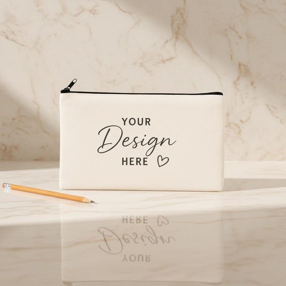 Custom Wedding Pouch Bag, 8.3 x 5 Inch in Your Choice of Color