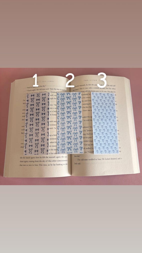 Blue Bookmaker: The Giver Novel Page Marker