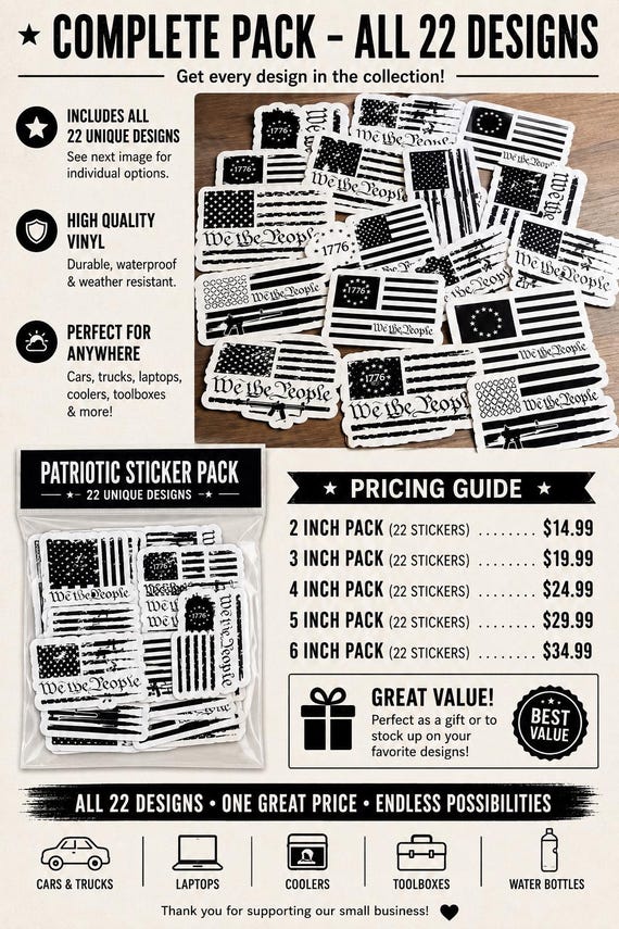 The complete 1776 collection sticker pack