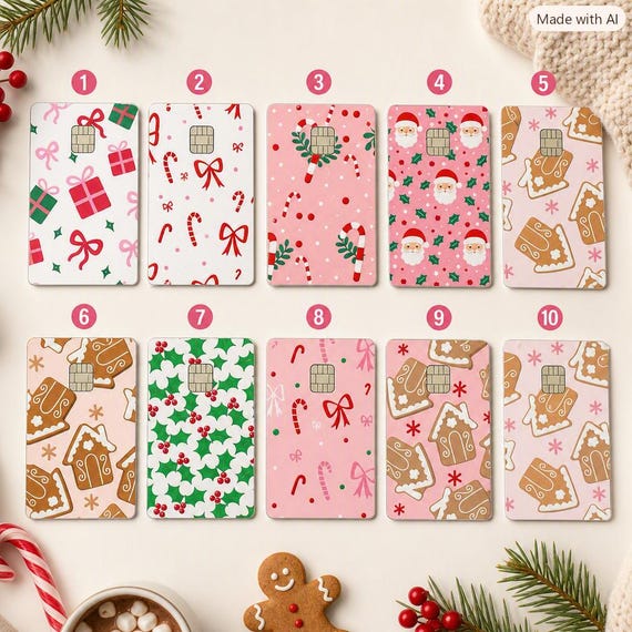 Christmas Card Designs Sticker