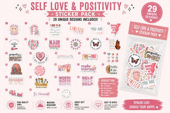 Self Love sticker pack