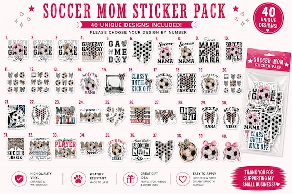 Soccer sticker pack