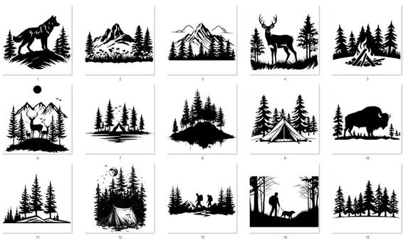 Forest vinyl Decals