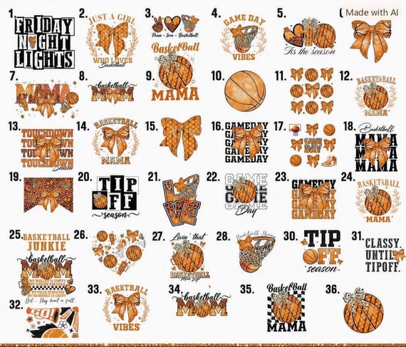Basketball Mama Mom Game Day stickers