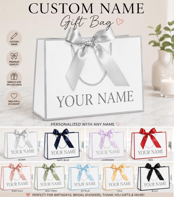 Custom Name gift bag